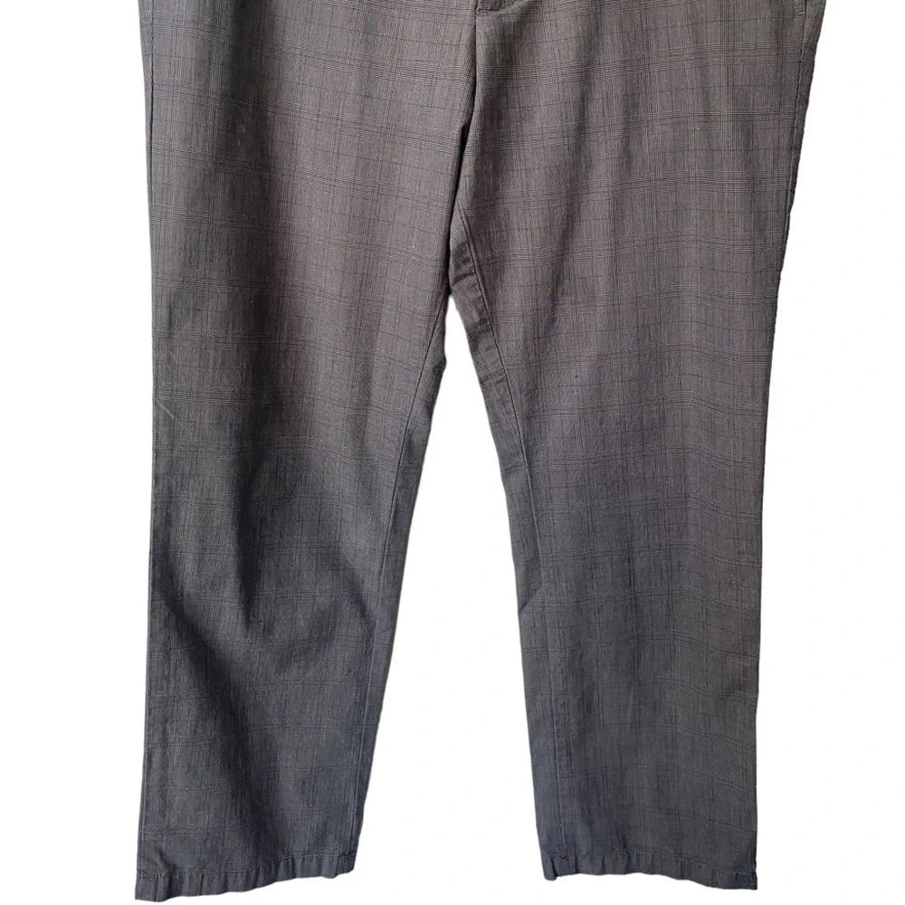 Banana Republic Mens Gavin Fit Pants Plaid 100% Cotton Dressy‎ Office Preppy